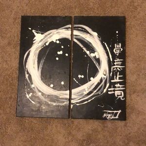 Kanji lettering painting